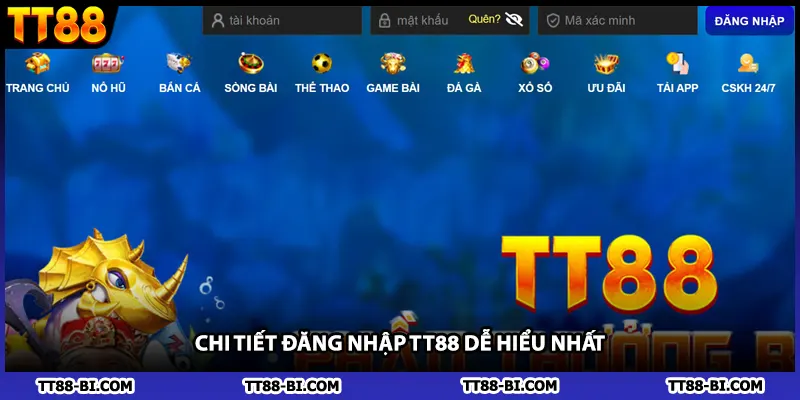 Chi tiết đăng nhập TT88 dễ hiểu nhất