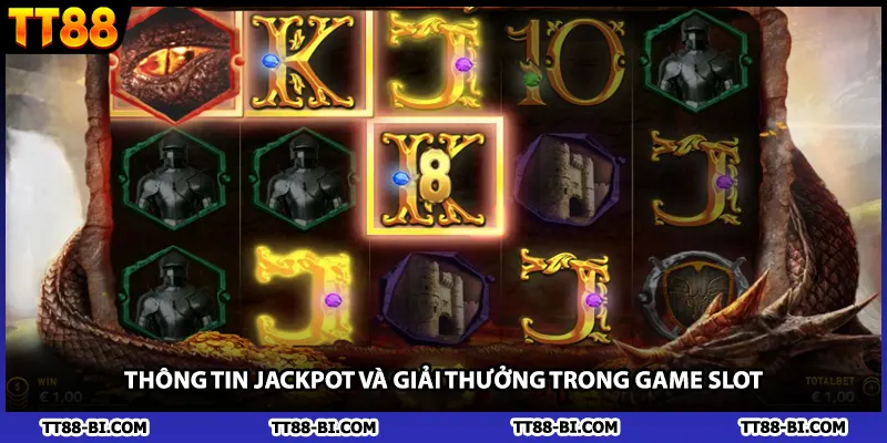 Thông tin jackpot và giải thưởng trong game slot