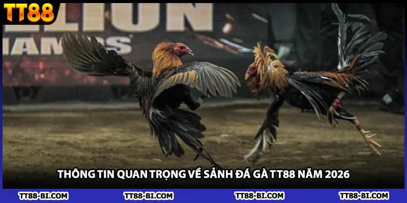 Thông tin quan trọng về sảnh đá gà TT88 năm 2026
